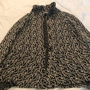 Unique printed cardigan sweater